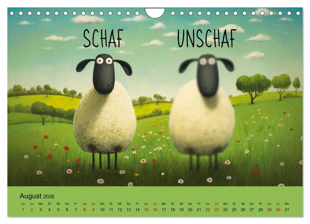 Weitere Ansicht: Schafsprüche (Wandkalender 2026 DIN A4 quer), CALVENDO Monatskalender | Calvendo, Sabine Löwer