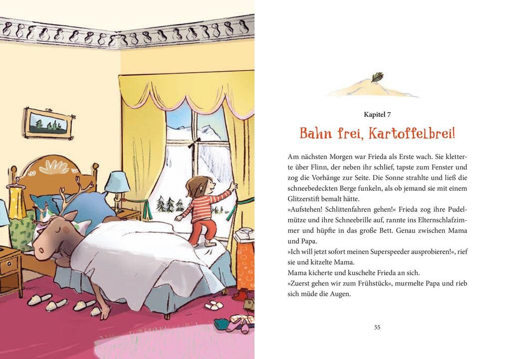 Weitere Ansicht: Es düst ein Rentier durch den Schnee | Smilla Blau