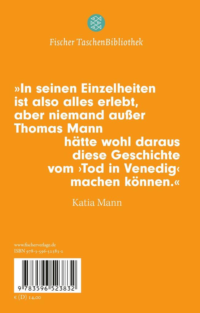 Weitere Ansicht: Der Tod in Venedig | Thomas Mann