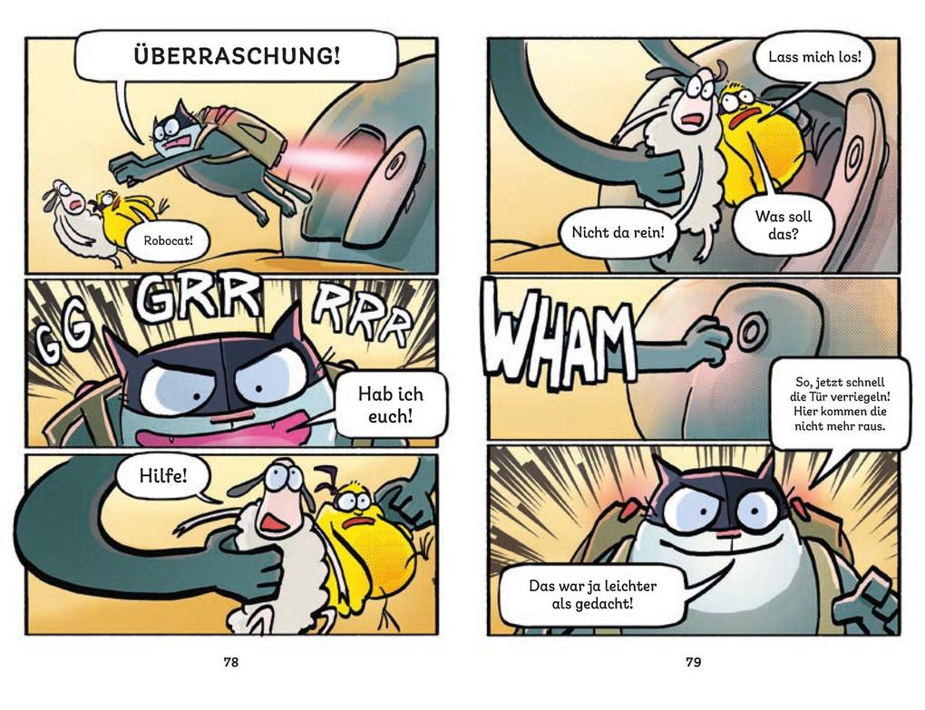 Weitere Ansicht: Fluffy und Robocat | Markus Grolik