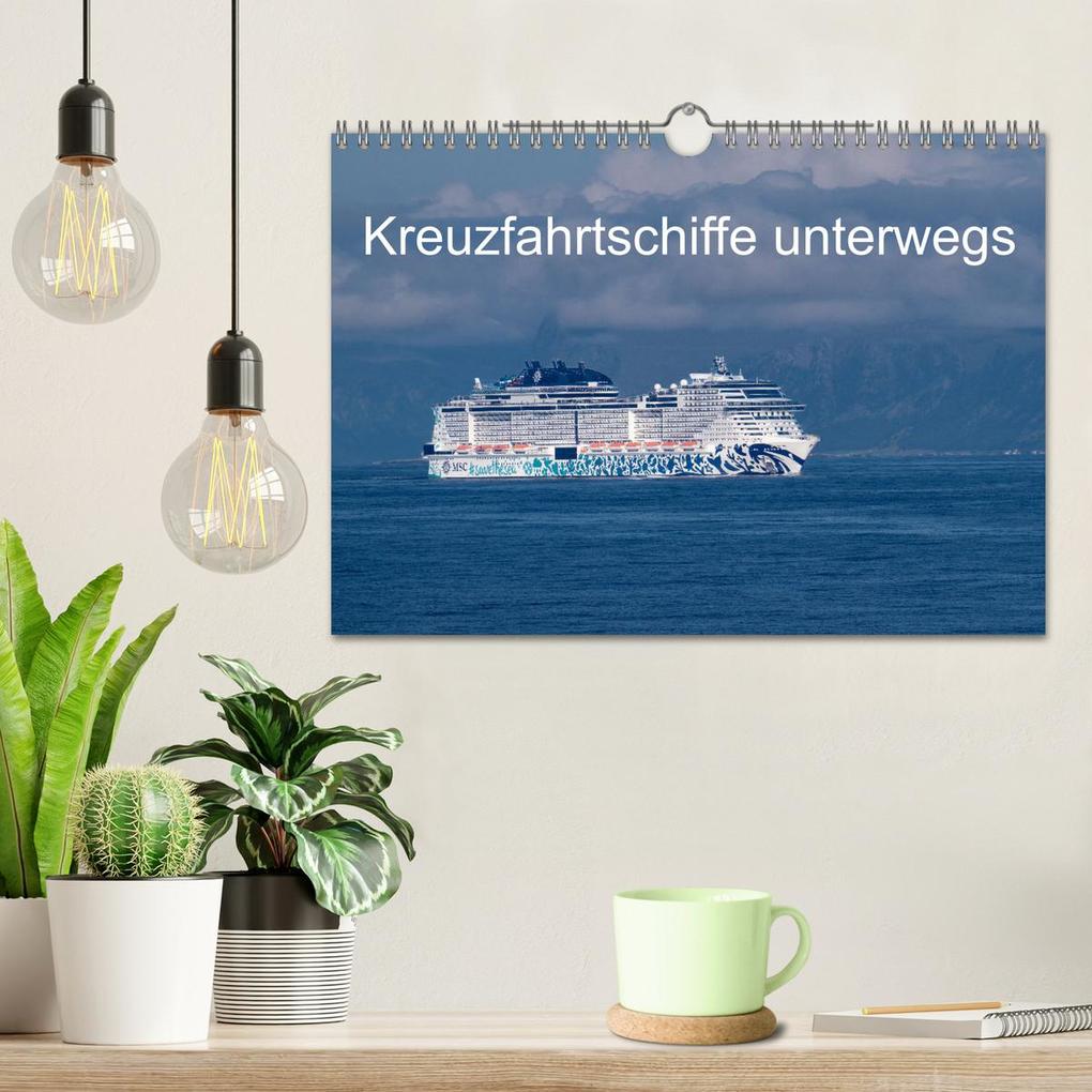 Weitere Ansicht: Kreuzfahrtschiffe unterwegs (Wandkalender 2026 DIN A4 quer), CALVENDO Monatskalender | Bruno Pohl, Calvendo