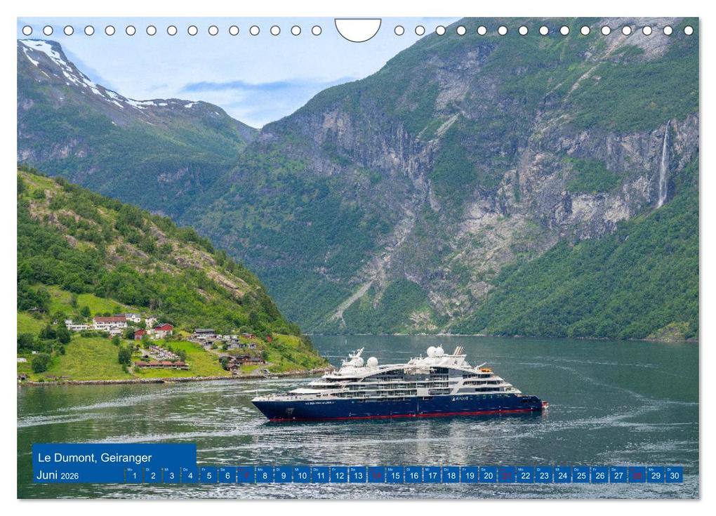 Weitere Ansicht: Kreuzfahrtschiffe unterwegs (Wandkalender 2026 DIN A4 quer), CALVENDO Monatskalender | Bruno Pohl, Calvendo