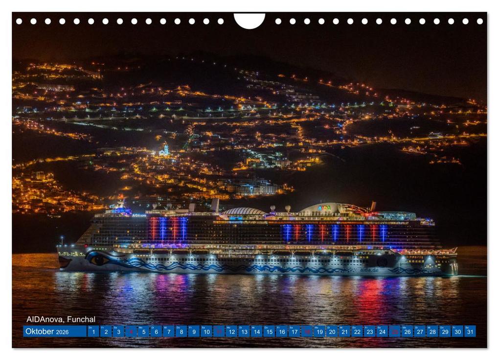 Weitere Ansicht: Kreuzfahrtschiffe unterwegs (Wandkalender 2026 DIN A4 quer), CALVENDO Monatskalender | Bruno Pohl, Calvendo