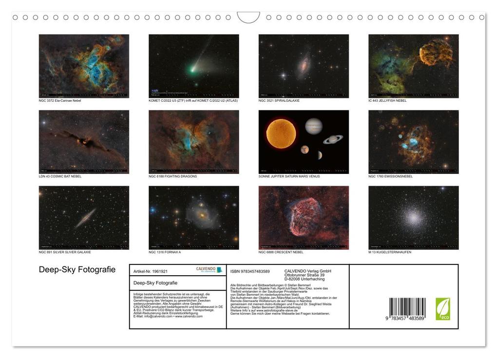 Weitere Ansicht: Deep-Sky Fotografie (Wandkalender 2026 DIN A3 quer), CALVENDO Monatskalender | Stefan Bemmerl, Calvendo