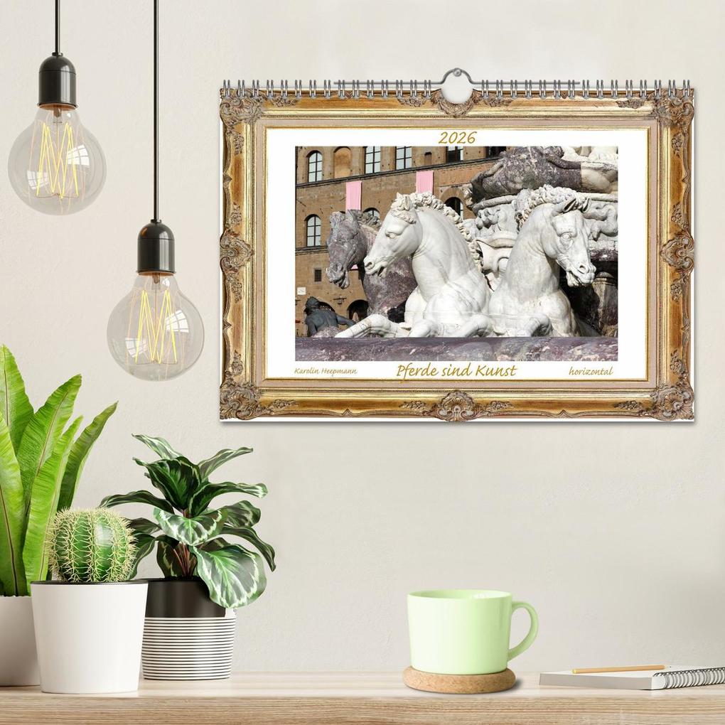Weitere Ansicht: Pferde sind Kunst - horizontal (Wandkalender 2026 DIN A4 quer), CALVENDO Monatskalender | Karolin Heepmann, Calvendo