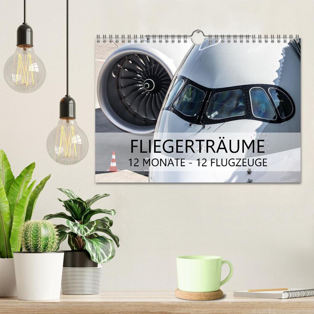 Weitere Ansicht: Fliegerträume: 12 Monate, 12 Flugzeuge (Wandkalender 2026 DIN A4 quer), CALVENDO Monatskalender | Jan Schönwälder, Calvendo