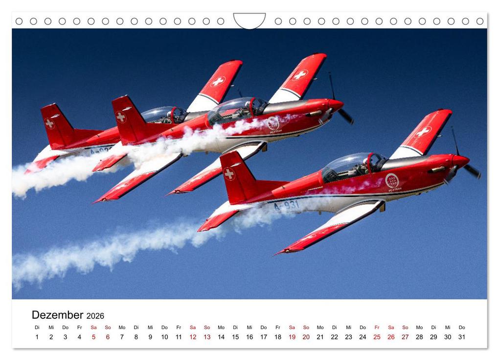 Weitere Ansicht: Fliegerträume: 12 Monate, 12 Flugzeuge (Wandkalender 2026 DIN A4 quer), CALVENDO Monatskalender | Jan Schönwälder, Calvendo
