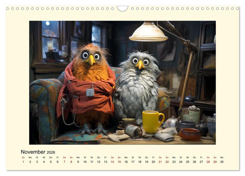 Weitere Ansicht: Verrückte Hühner (Wandkalender 2026 DIN A3 quer), CALVENDO Monatskalender | Cathrin Illgen, Calvendo