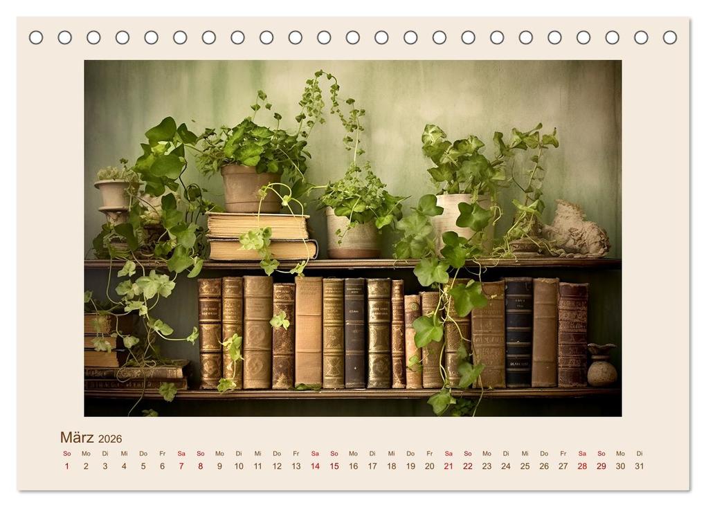 Weitere Ansicht: Bücherzauber (Tischkalender 2026 DIN A5 quer), CALVENDO Monatskalender | Cathrin Illgen, Calvendo