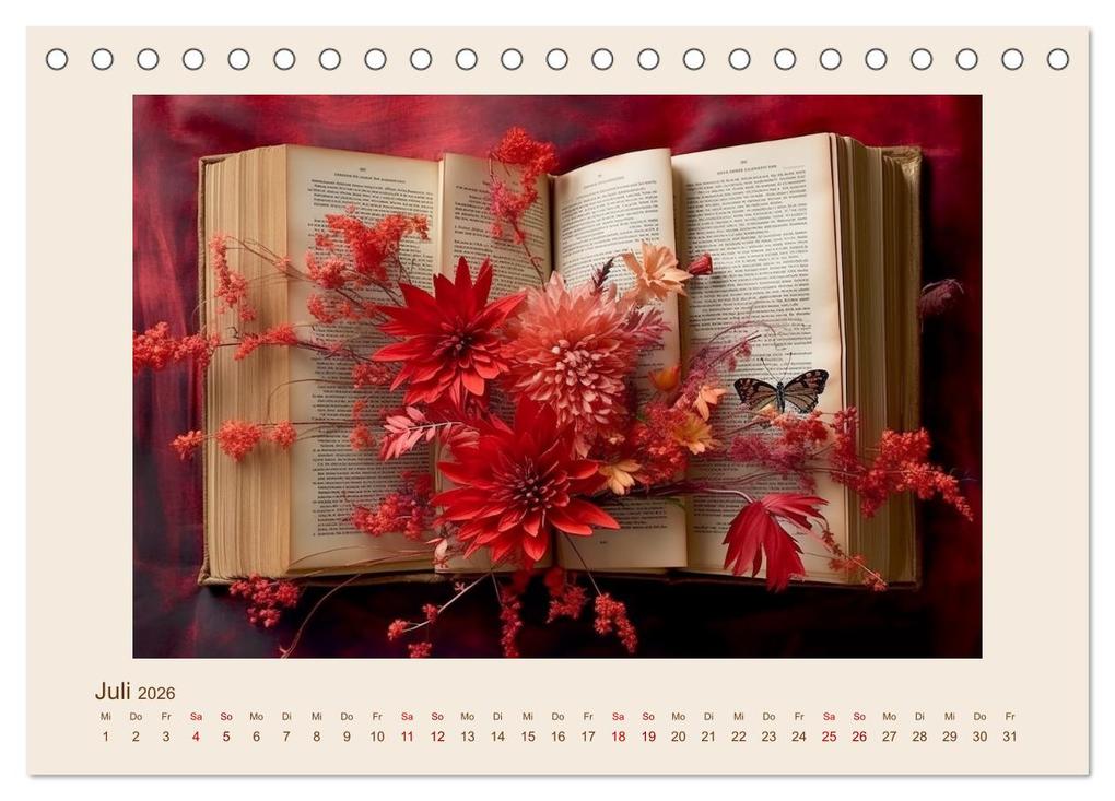 Weitere Ansicht: Bücherzauber (Tischkalender 2026 DIN A5 quer), CALVENDO Monatskalender | Cathrin Illgen, Calvendo