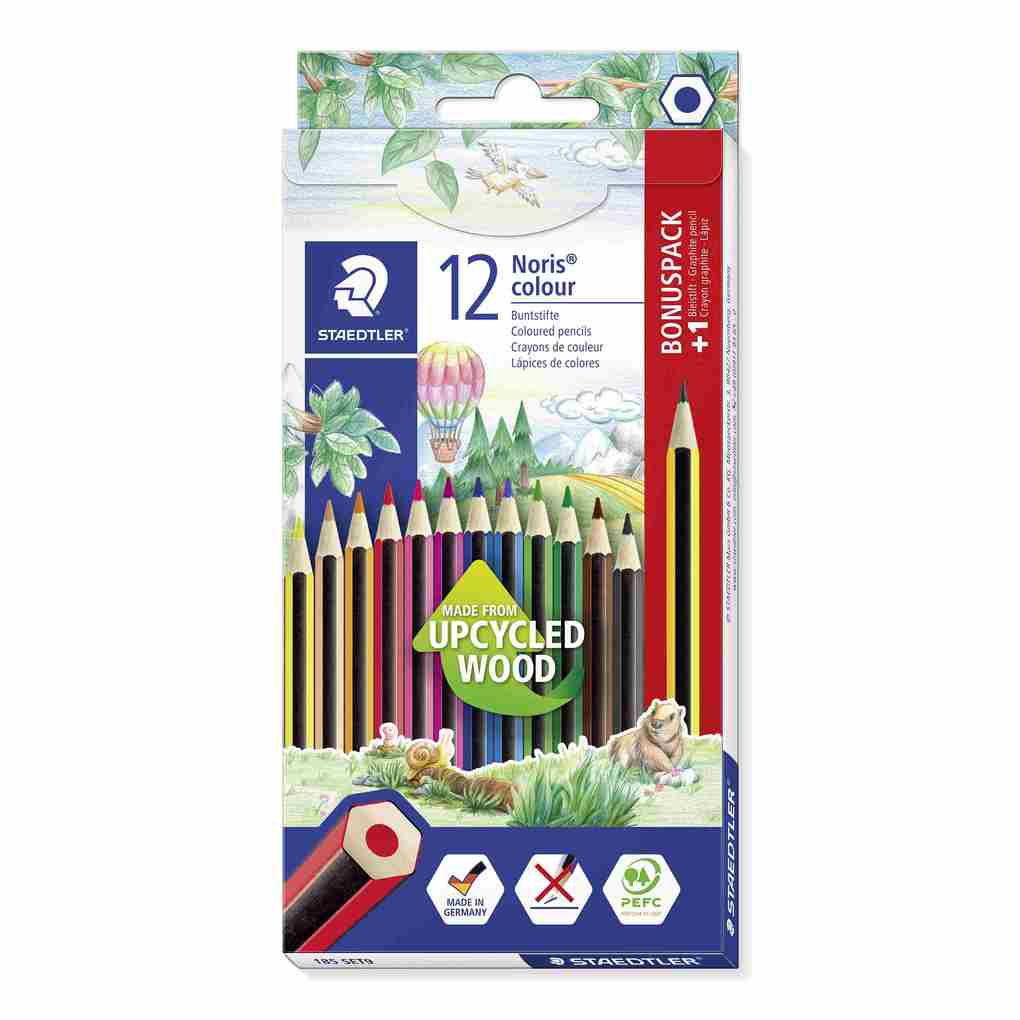 Produktbild: STAEDTLER Noris colour 185 Buntstift, 12er Set + Bleistift, 185 SET9