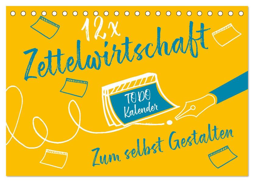 Produktbild: 12 x Zettelwirtschaft - Bastelkalender (Tischkalender 2026 DIN A5 quer), CALVENDO Monatskalender | Calvendo, ROTH-Design, ROTH-Design ROTH-Design