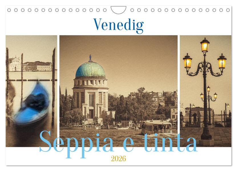 Produktbild: Venedig Seppia e tinta (Wandkalender 2026 DIN A4 quer), CALVENDO Monatskalender | Sven Fuchs, Calvendo