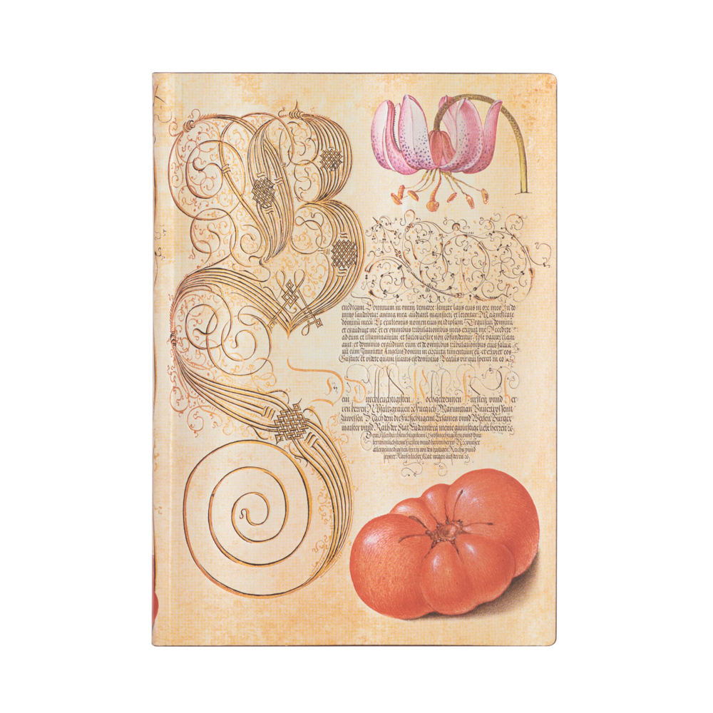 Produktbild: Softcover Notizbuch Lilie & Tomate Midi Liniert