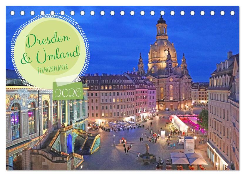 Produktbild: Dresden Terminplaner (Tischkalender 2026 DIN A5 quer), CALVENDO Monatskalender | Denise Graupner, Calvendo