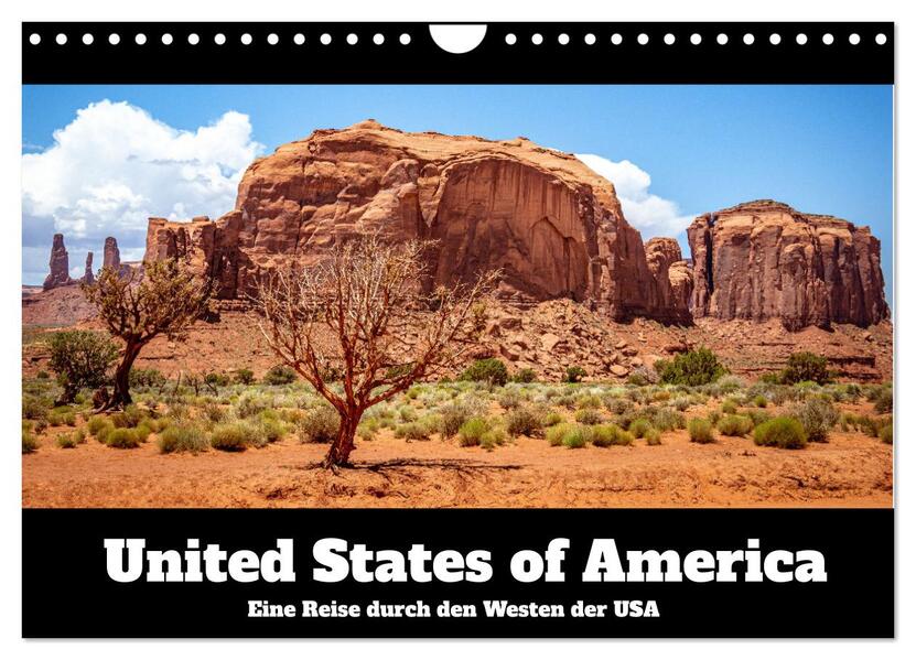Produktbild: United States of America - Eine Reise durch den Westen der USA (Wandkalender 2026 DIN A4 quer), CALVENDO Monatskalender | Calvendo, Dennis Westermann