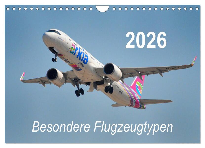 Produktbild: Besondere Flugzeugtypen (Wandkalender 2026 DIN A4 quer), CALVENDO Monatskalender | Matthias Merz, Calvendo