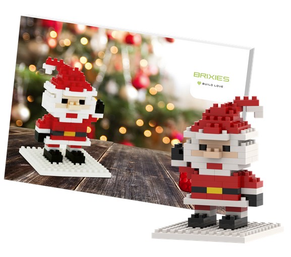 Produktbild: Brixies - Karte Weihnachtsmann