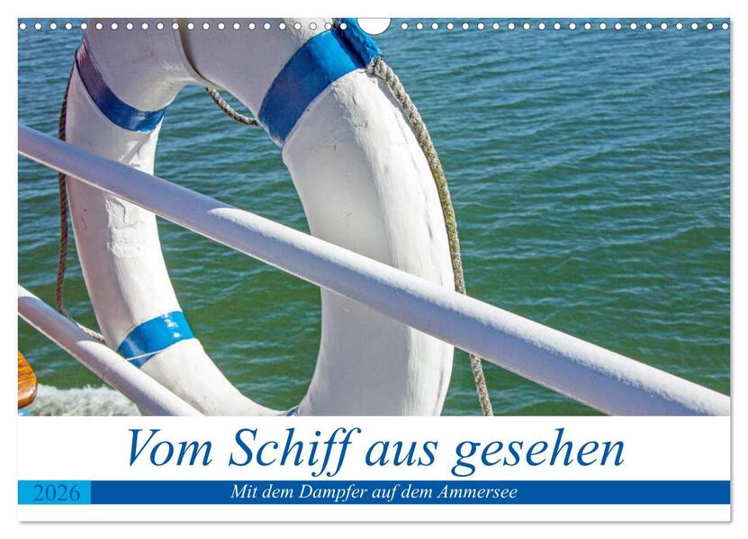 Produktbild: Vom Schiff aus gesehen - Mit dem Dampfer auf dem Ammersee (Wandkalender 2026 DIN A3 quer), CALVENDO Monatskalender | Martina Marten, Calvendo