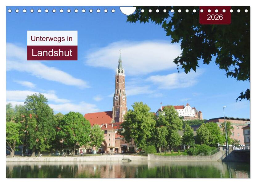 Produktbild: Unterwegs in Landshut (Wandkalender 2026 DIN A4 quer), CALVENDO Monatskalender | Angelika Keller, Calvendo