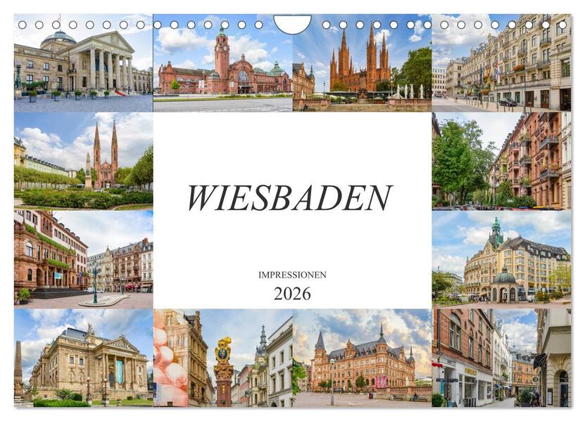 Produktbild: Wiesbaden Impressionen (Wandkalender 2026 DIN A4 quer), CALVENDO Monatskalender | Dirk Meutzner, Calvendo