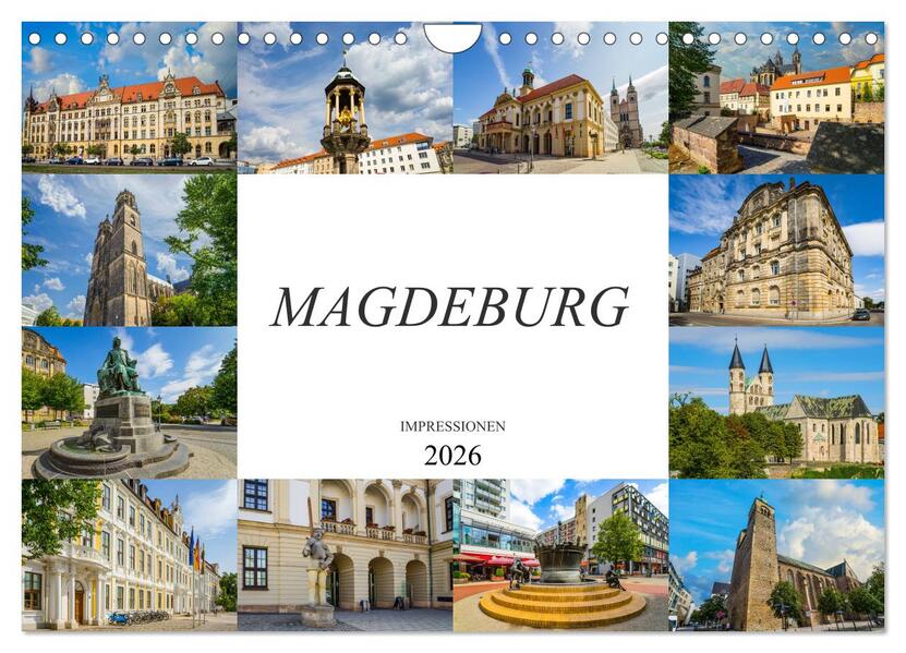 Produktbild: Magdeburg Impressionen (Wandkalender 2026 DIN A4 quer), CALVENDO Monatskalender | Dirk Meutzner, Calvendo