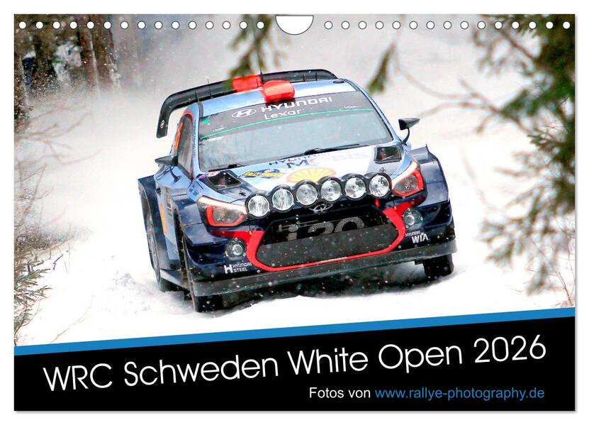 Produktbild: WRC Schweden White Open 2026 (Wandkalender 2026 DIN A4 quer), CALVENDO Monatskalender | Patrick Freiberg, Calvendo