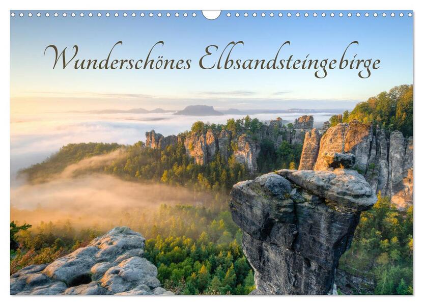 Produktbild: Wunderschönes Elbsandsteingebirge (Wandkalender 2026 DIN A3 quer), CALVENDO Monatskalender | Michael Valjak, Calvendo