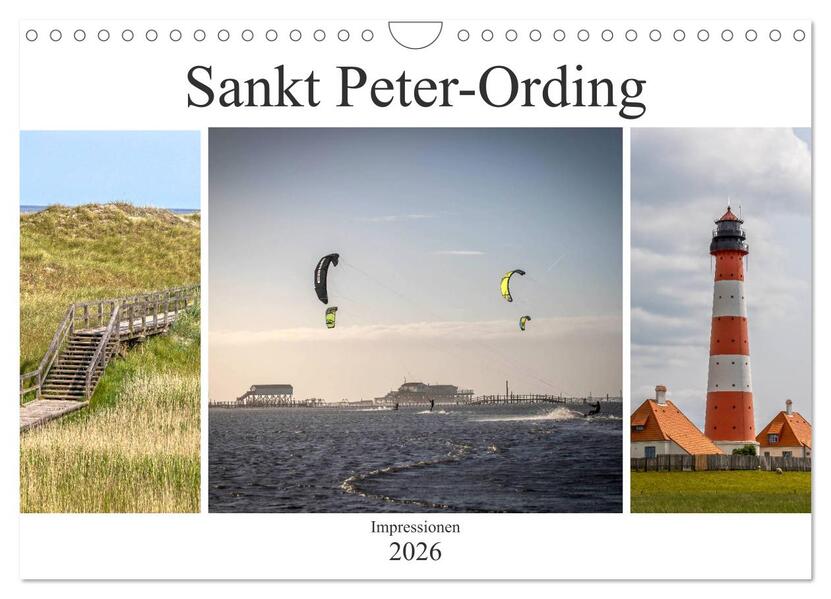 Produktbild: Impressionen aus Sankt Peter-Ording (Wandkalender 2026 DIN A4 quer), CALVENDO Monatskalender | Calvendo, Schnellewelten, SchnelleWelten SchnelleWelten