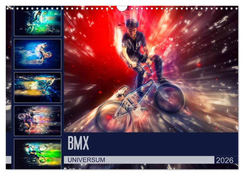 Produktbild: BMX Universum (Wandkalender 2026 DIN A3 quer), CALVENDO Monatskalender | Dirk Meutzner, Calvendo