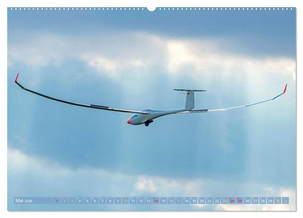 Weitere Ansicht: Meister in der Schwebe: Segelflugzeuge (Wandkalender 2026 DIN A2 quer), CALVENDO Monatskalender | Calvendo, CALVENDO CALVENDO