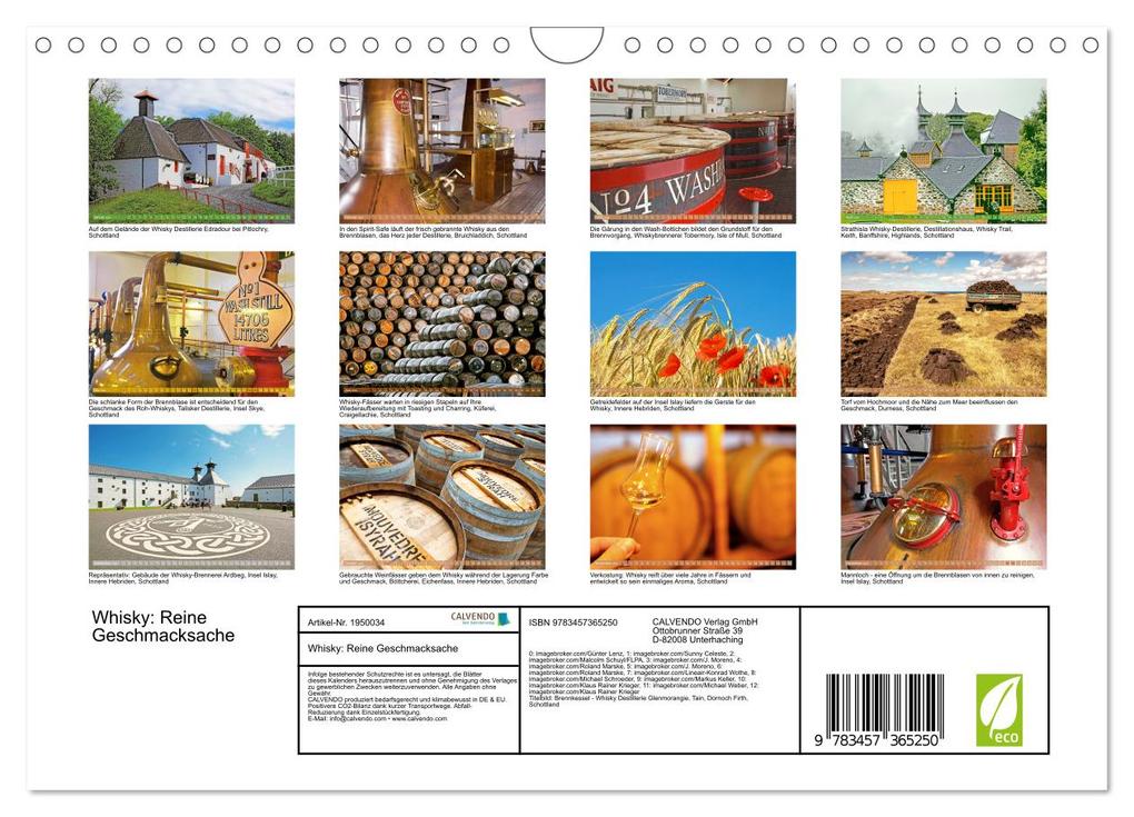 Weitere Ansicht: Whisky: Reine Geschmacksache (Wandkalender 2026 DIN A4 quer), CALVENDO Monatskalender | Calvendo, CALVENDO CALVENDO