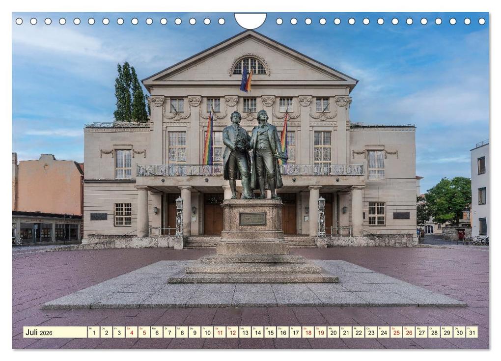 Weitere Ansicht: Weimar - Kulturstadt im Herzen Europas (Wandkalender 2026 DIN A4 quer), CALVENDO Monatskalender | Calvendo, Ulrich Männel