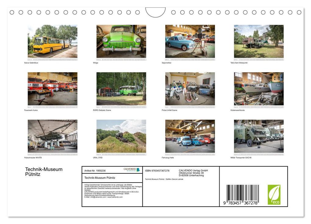 Weitere Ansicht: Technik-Museum Pütnitz (Wandkalender 2026 DIN A4 quer), CALVENDO Monatskalender | Calvendo, Technikverein Pütnitz e.V.; Technik-Museum Pütnitz ; Steffen Gierok-Latniak, Pütnitz e. V., Technik-Museum Pütnitz, Technikverein Steffen Gierok-Latniak