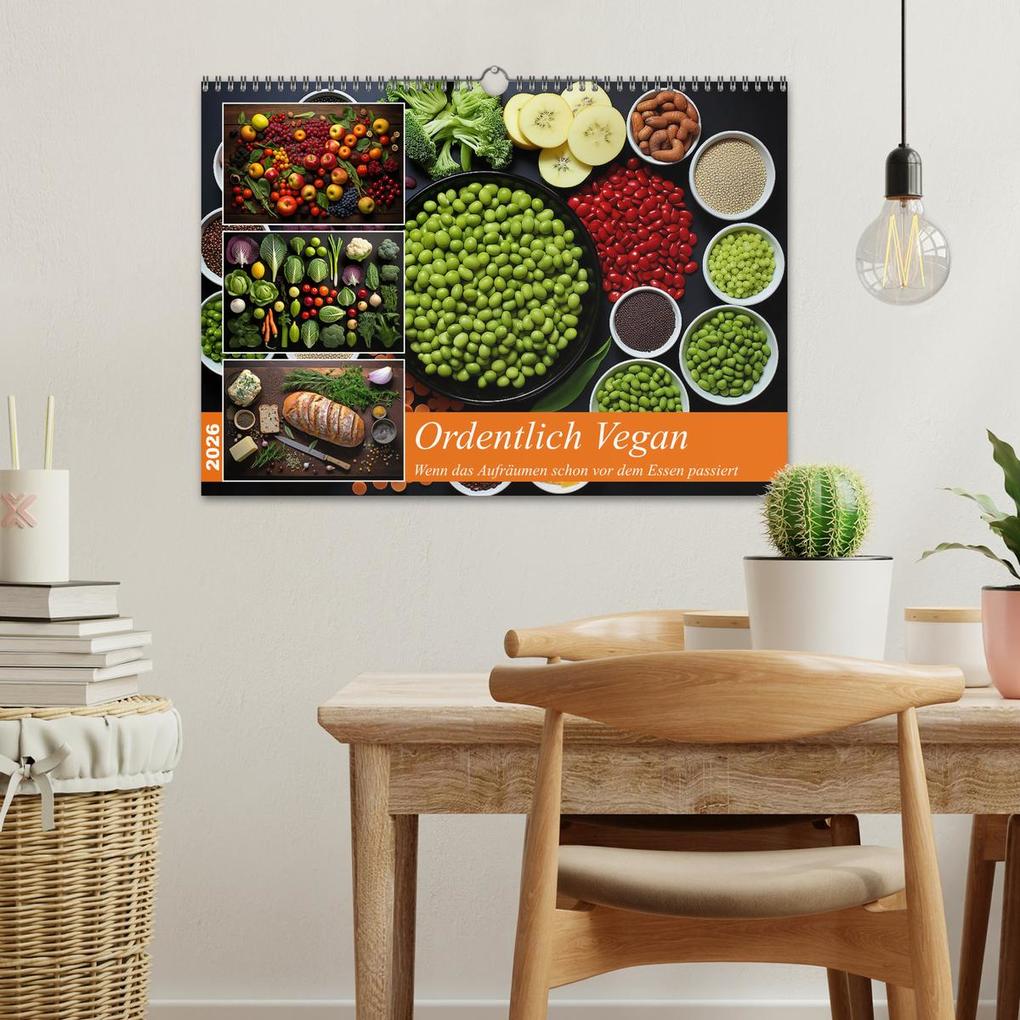 Weitere Ansicht: Ordentlich Vegan (Wandkalender 2026 DIN A3 quer), CALVENDO Monatskalender | Calvendo, Kerstin Waurick