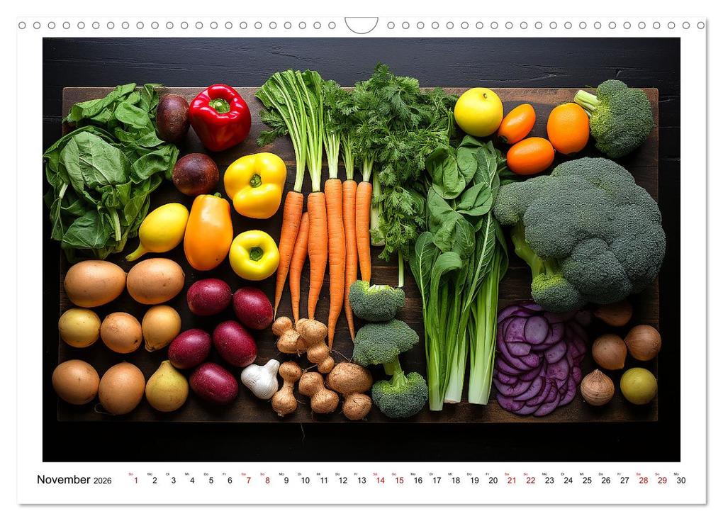 Weitere Ansicht: Ordentlich Vegan (Wandkalender 2026 DIN A3 quer), CALVENDO Monatskalender | Calvendo, Kerstin Waurick