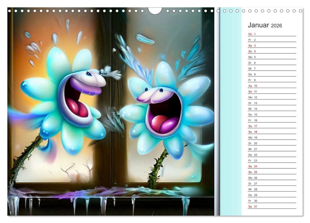 Weitere Ansicht: Crazy Blumen (Wandkalender 2026 DIN A3 quer), CALVENDO Monatskalender | Calvendo, Ingrid Besenböck