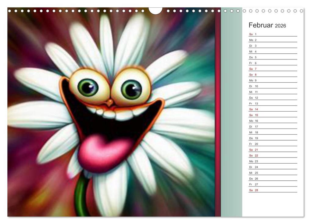 Weitere Ansicht: Crazy Blumen (Wandkalender 2026 DIN A3 quer), CALVENDO Monatskalender | Calvendo, Ingrid Besenböck