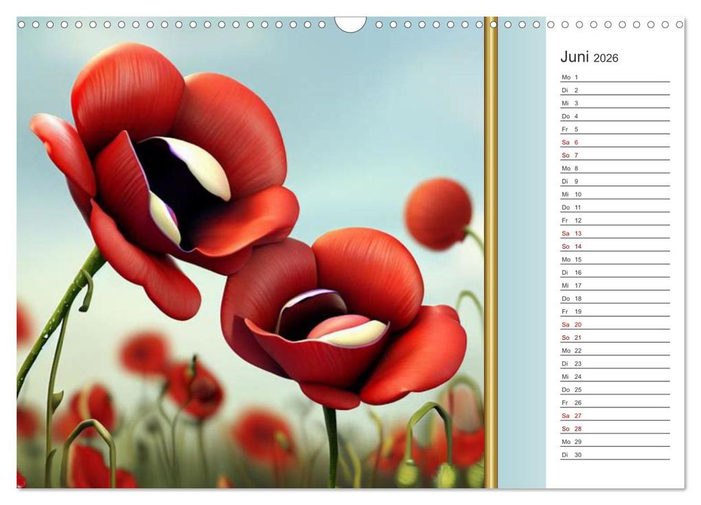 Weitere Ansicht: Crazy Blumen (Wandkalender 2026 DIN A3 quer), CALVENDO Monatskalender | Calvendo, Ingrid Besenböck