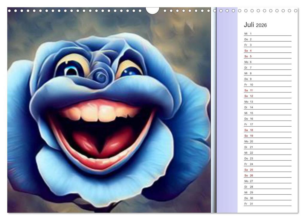 Weitere Ansicht: Crazy Blumen (Wandkalender 2026 DIN A3 quer), CALVENDO Monatskalender | Calvendo, Ingrid Besenböck