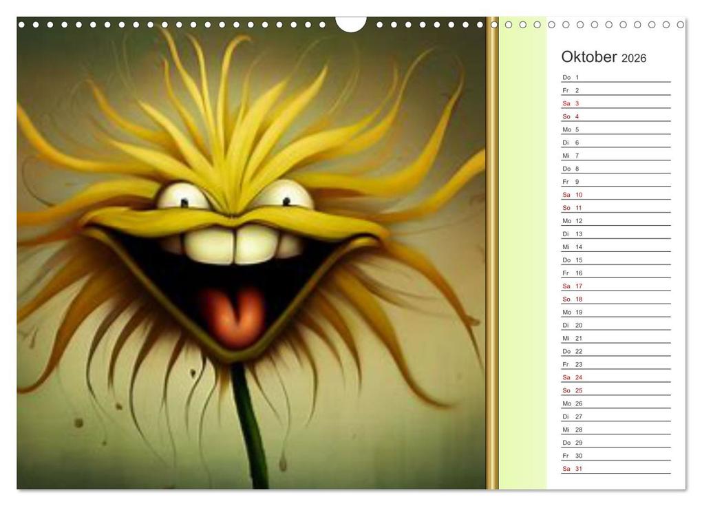 Weitere Ansicht: Crazy Blumen (Wandkalender 2026 DIN A3 quer), CALVENDO Monatskalender | Calvendo, Ingrid Besenböck