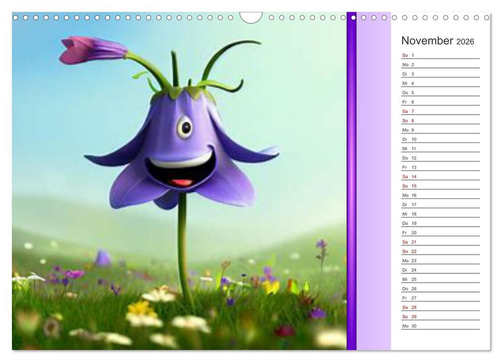 Weitere Ansicht: Crazy Blumen (Wandkalender 2026 DIN A3 quer), CALVENDO Monatskalender | Calvendo, Ingrid Besenböck