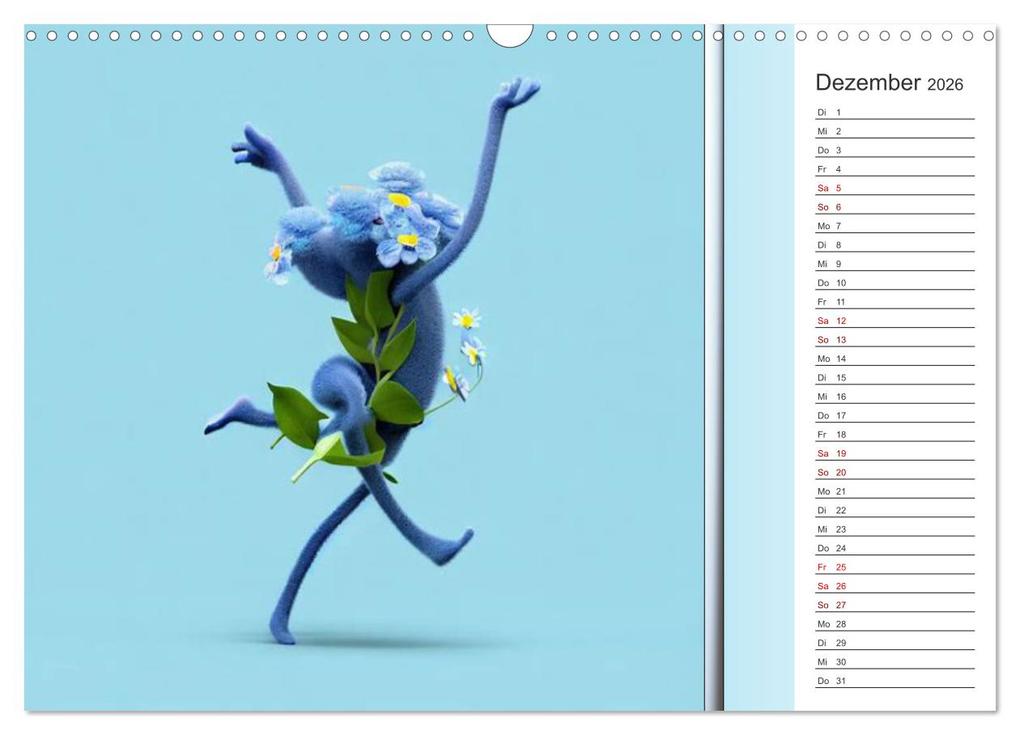 Weitere Ansicht: Crazy Blumen (Wandkalender 2026 DIN A3 quer), CALVENDO Monatskalender | Calvendo, Ingrid Besenböck