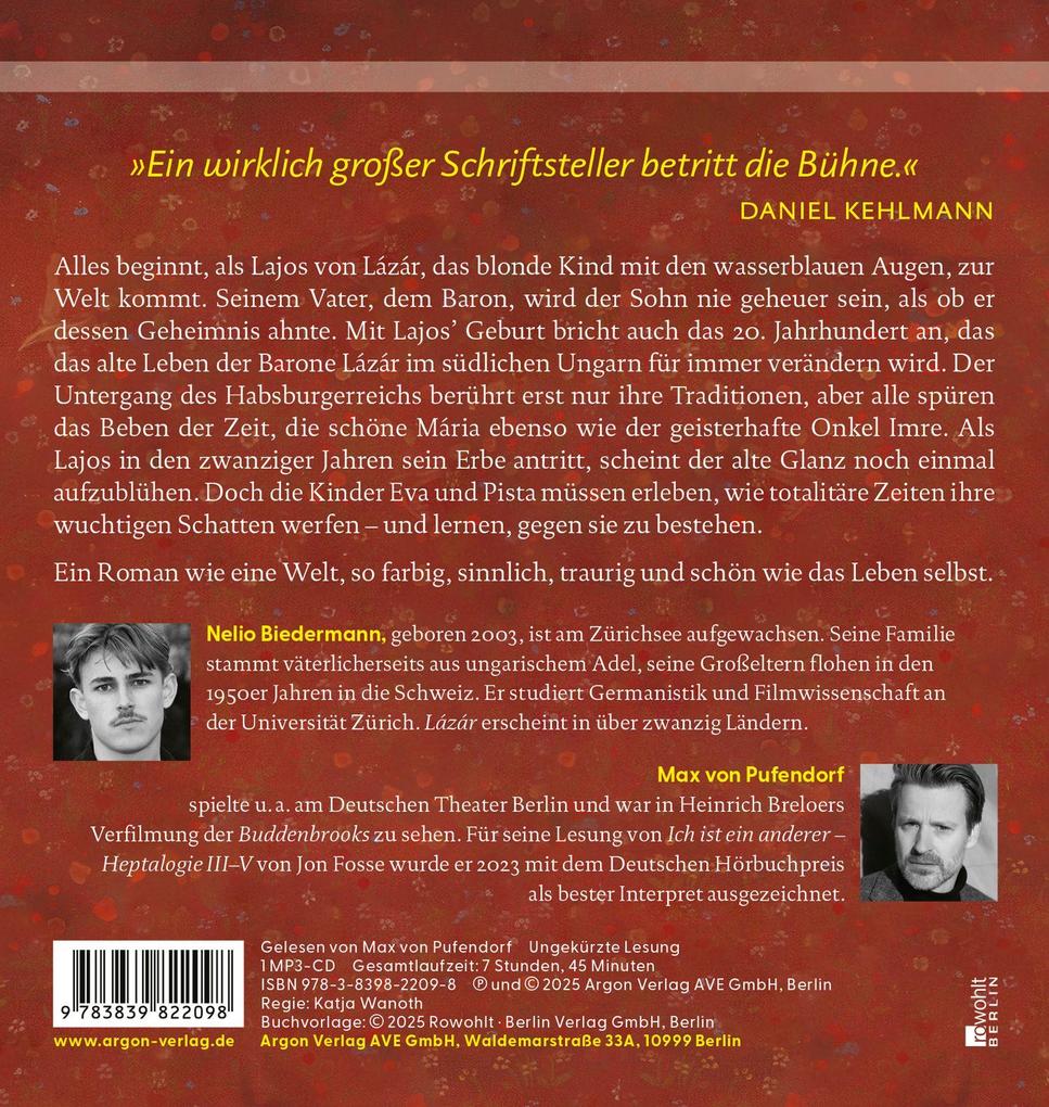 Weitere Ansicht: Lázár | Nelio Biedermann