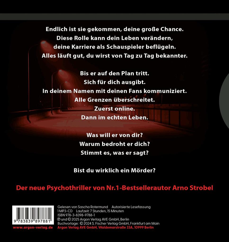 Weitere Ansicht: Stalker - Er will dein Leben. | Arno Strobel