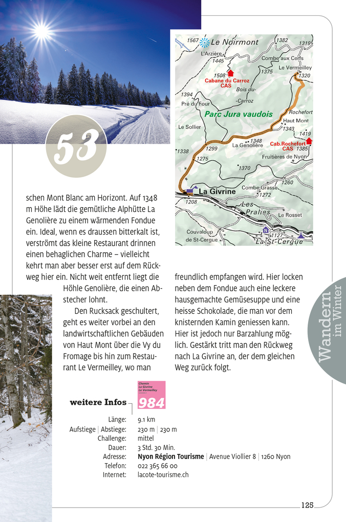 Weitere Ansicht: Kümmerly+Frey Erlebnis Schweiz Winterwanderungen - Wanderführer