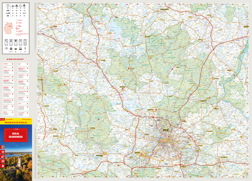Weitere Ansicht: MARCO POLO Reisekarte Deutschland 04 Berlin, Brandenburg 1:225.000