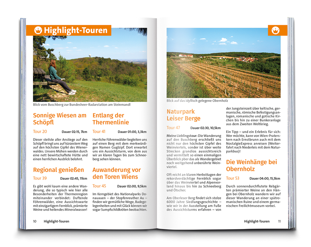 Weitere Ansicht: KOMPASS Wanderführer Wien mit Wienerwald, Wein- und Waldviertel, 60 Touren mit Extra-Tourenkarte | Werner Heriszt