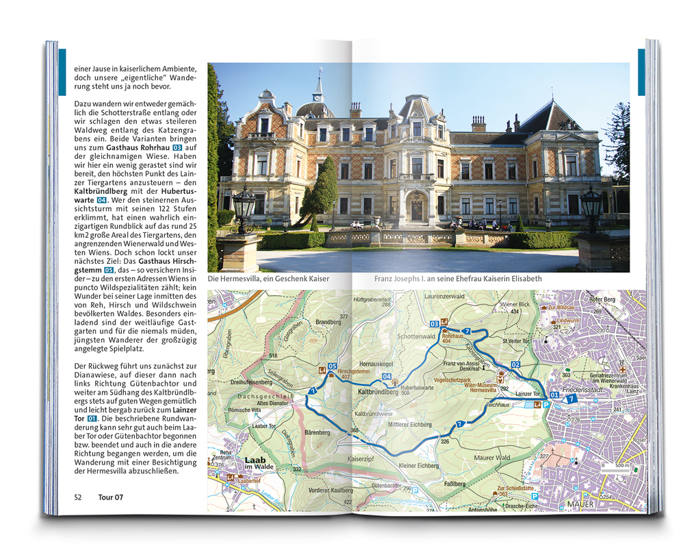 Weitere Ansicht: KOMPASS Wanderführer Wien mit Wienerwald, Wein- und Waldviertel, 60 Touren mit Extra-Tourenkarte | Werner Heriszt