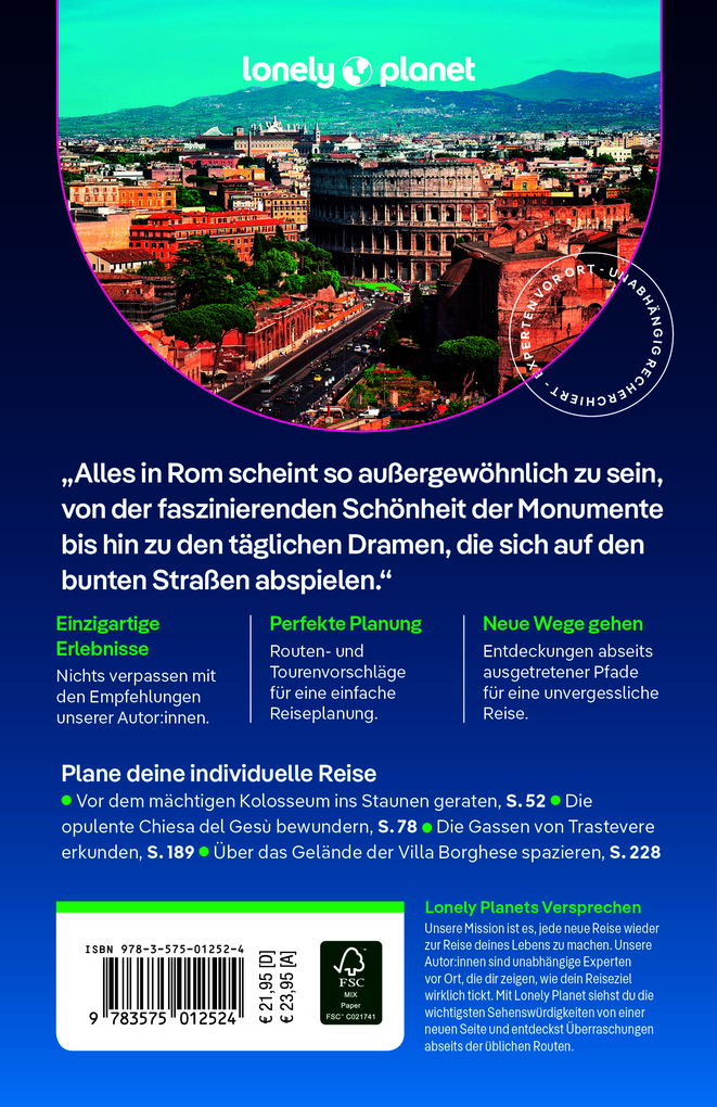 Weitere Ansicht: LONELY PLANET Reiseführer Rom | Mark Baker, Steve Fallon, Anita Isalska